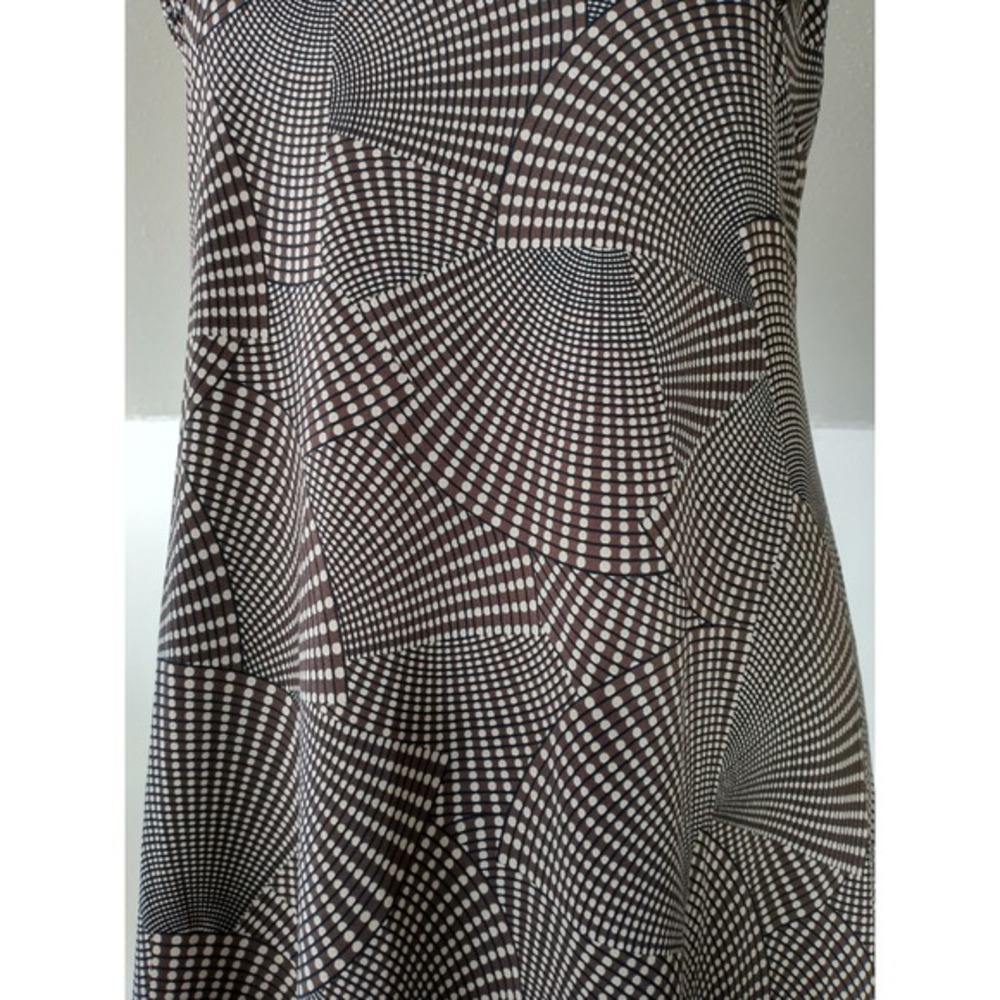 BCBGMaxAzria VTG Y2K Geometric‎ Print Halter Dress Touch of Boho Size Large